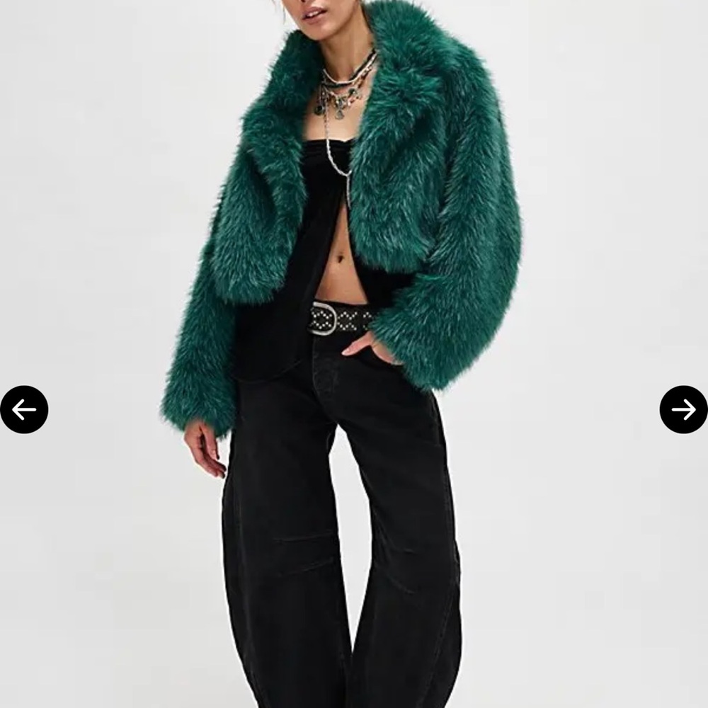 Free People Emerald Teddy Jacket